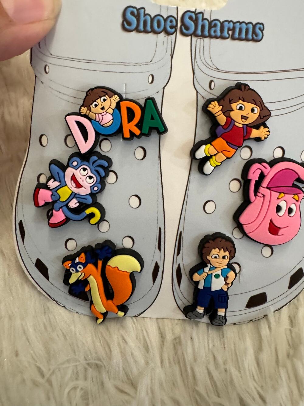 Dora the Explorer and friends shoe charms set of 6